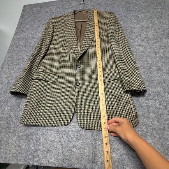 Linea Ardizzone Men’s Blazer Houndstooth Wool Cashmere Blend Made in Germany - Picture 6 of 13